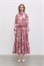 LADY DESENLİ VUAL ETEKLİ TAKIM BORDO