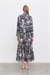 LADY DESENLİ VUAL ETEKLİ TAKIM LACİVERT
