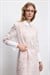 LADY LYOCELL DESENLİ YAKA DETAY ELBİSE PEMBE