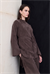 LUCAS LYOCELL SHAWL DETAIL PANTS SET BROWN