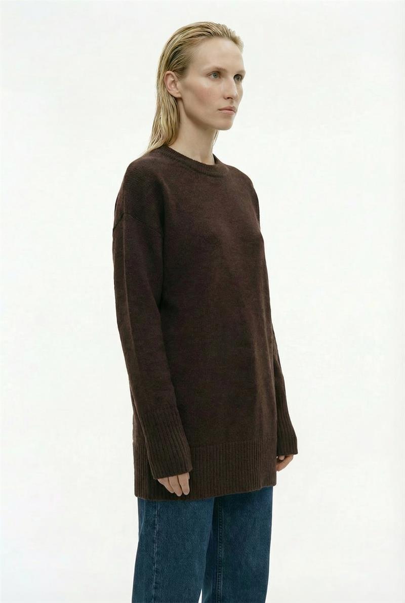 MADLEN TRİKO KAZAK KAHVE