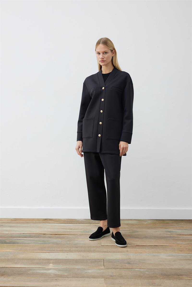 MARTA SCUBA PUF KOLEJ HIRKA SİYAH