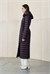 MASTER LONG PUFFER COAT BURGUNDY