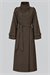 MAYA LONG TRENCH COAT BROWN