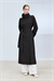 MAYA LONG TRENCH COAT BLACK