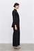 MEGAN %100 KETEN PANTOLONLU TAKIM SİYAH