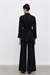 MEGAN %100 KETEN PANTOLONLU TAKIM SİYAH