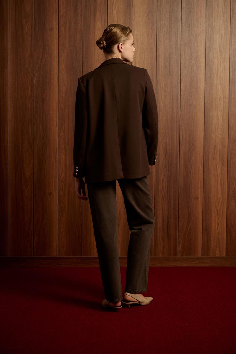 MEGAN CEPLİ CEKET KAHVE