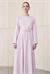 MELEN LYOCELL PANEL DETAIL DRESS POWDER