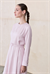 MELEN LYOCELL PANEL DETAIL DRESS POWDER