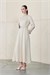 MELEN LYOCELL PANEL DETAIL DRESS VANILLA