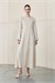 MELEN LYOCELL PANEL DETAIL DRESS VANILLA