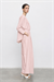 MELİNE RAYON VİSKON PANTOLONLU TAKIM PUDRA