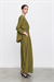 MELİNE RAYON VİSKON PANTOLONLU TAKIM YAĞ YEŞİLİ