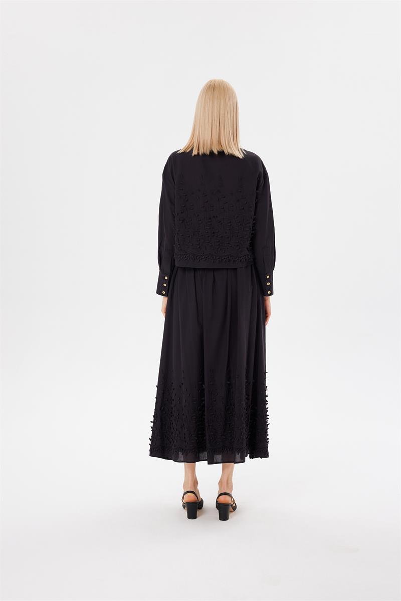 MELİSSA BRODE ETEKLİ TAKIM SİYAH