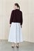MEVA SHIRT COLLAR KNIT CARDIGAN BURGUNDY