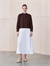 MEVA SHIRT COLLAR KNIT CARDIGAN BROWN