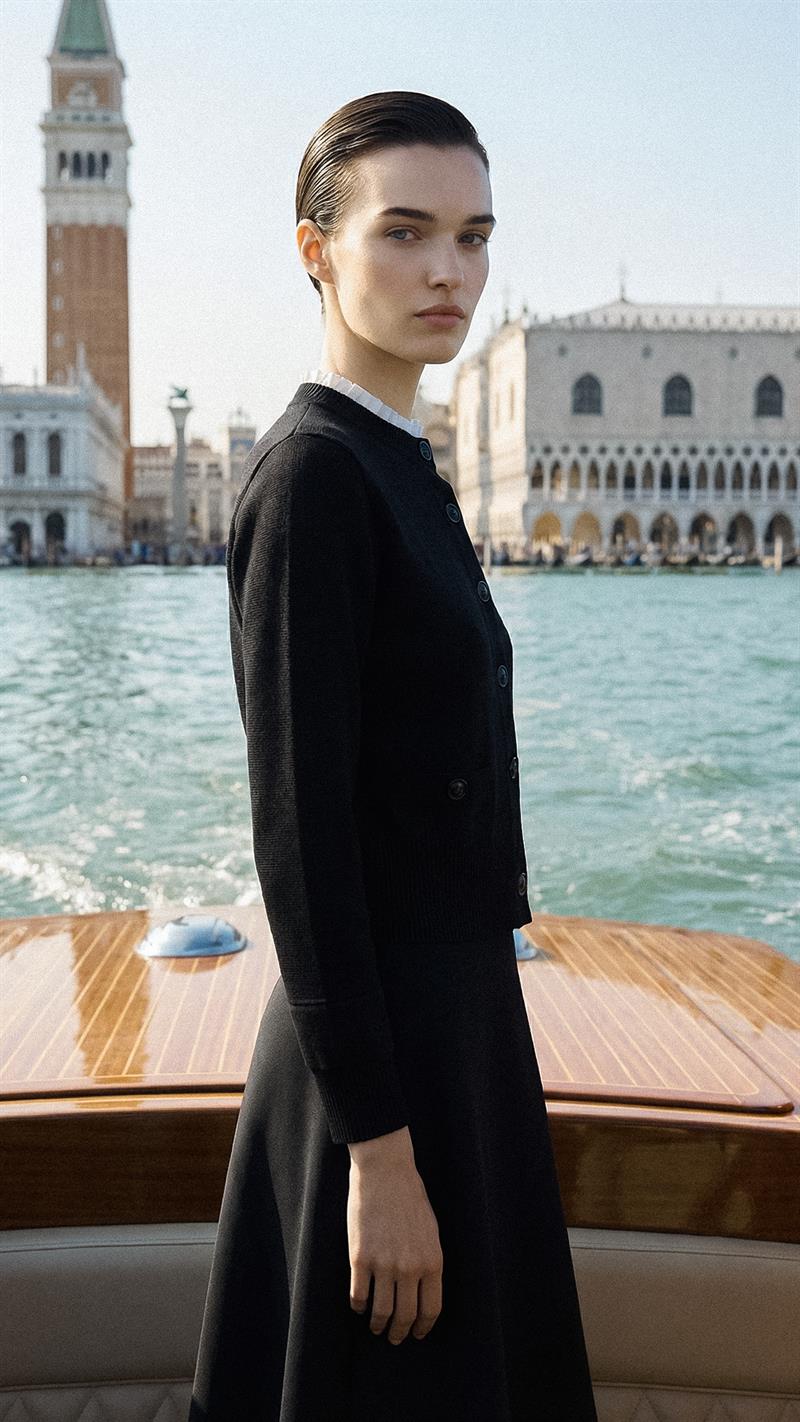 MEVA GÖMLEK YAKA TRİKO HIRKA SİYAH