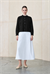 MEVA SHIRT COLLAR KNIT CARDIGAN BLACK