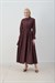 MİORİ ALBA PAMUKLU ELBİSE BORDO