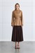 MİORİ ARLEY BLUZ ETEK TAKIM CAMEL-KAHVE