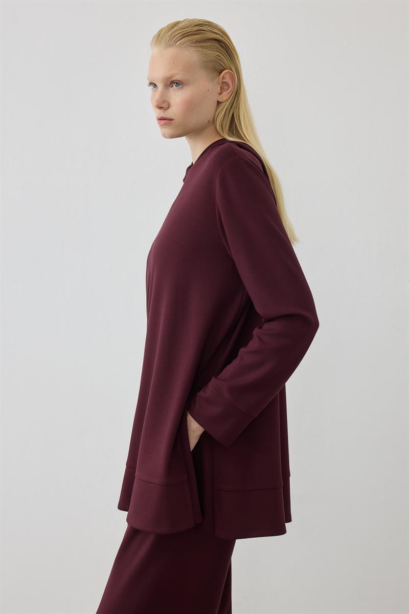 MIORI BERN MODAL PANTS SET BURGUNDY