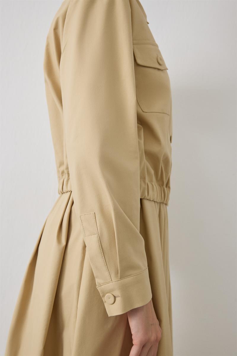 MİORİ BREVA ETEKLİ TAKIM BEJ