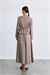 MIORI BRIEN CASHMERE TEXTURE SKIRT SET MINK