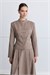 MIORI BRIEN CASHMERE TEXTURE SKIRT SET MINK
