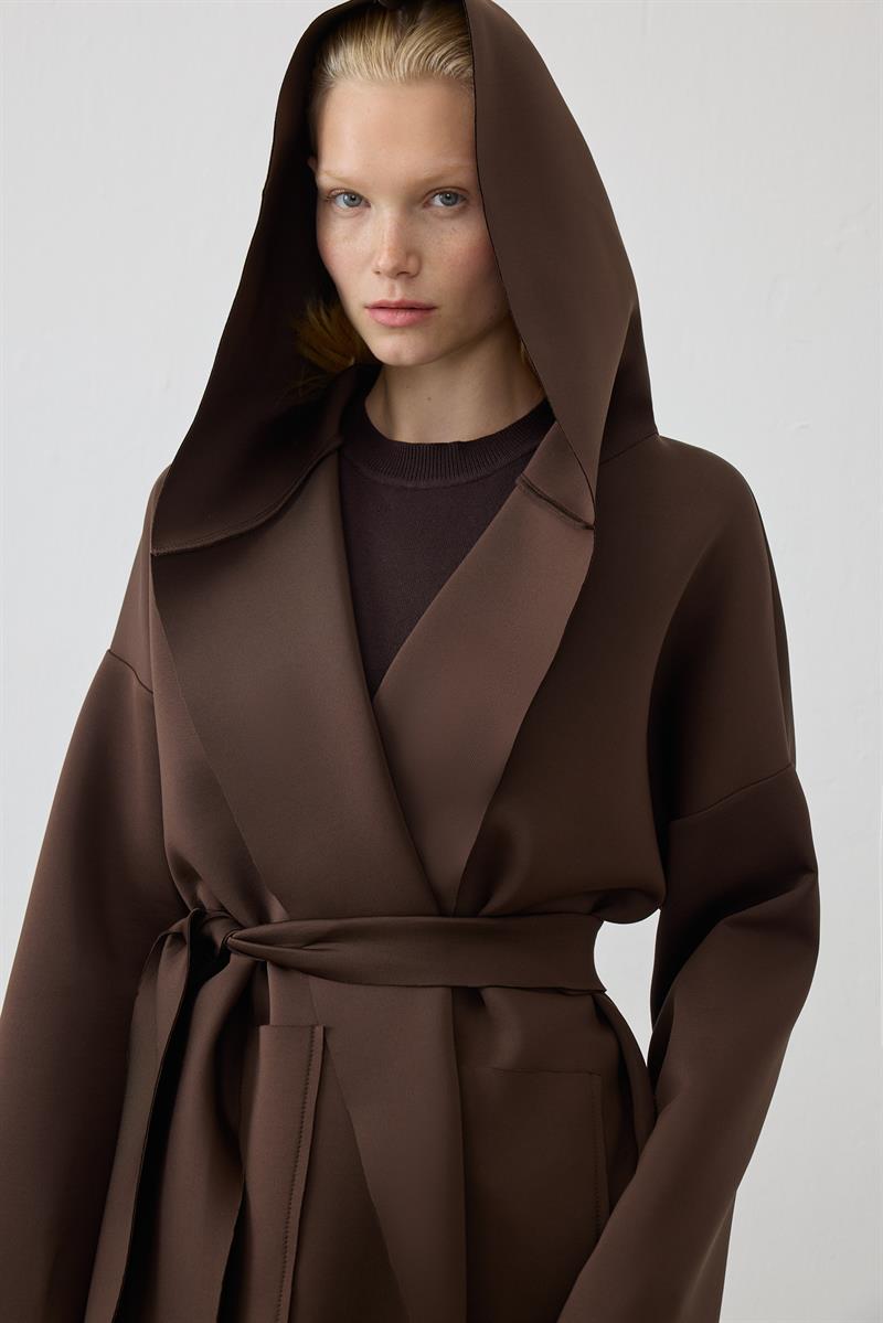 MİORİ CEPLİ PUF KAP KAHVE