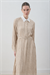 MİORİ ETNA RAYON VİSKON ELBİSE HAKİ-KAHVE