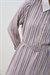 MİORİ ETNA RAYON VİSKON ELBİSE MAVİ-KAHVE