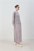 MİORİ ETNA RAYON VİSKON ETEKLİ TAKIM MAVİ-KAHVE