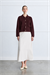 MIORI GRESA VISCOSE KNITWEAR CARDIGAN BURGUNDY