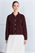 MIORI GRESA VISCOSE KNITWEAR CARDIGAN BURGUNDY