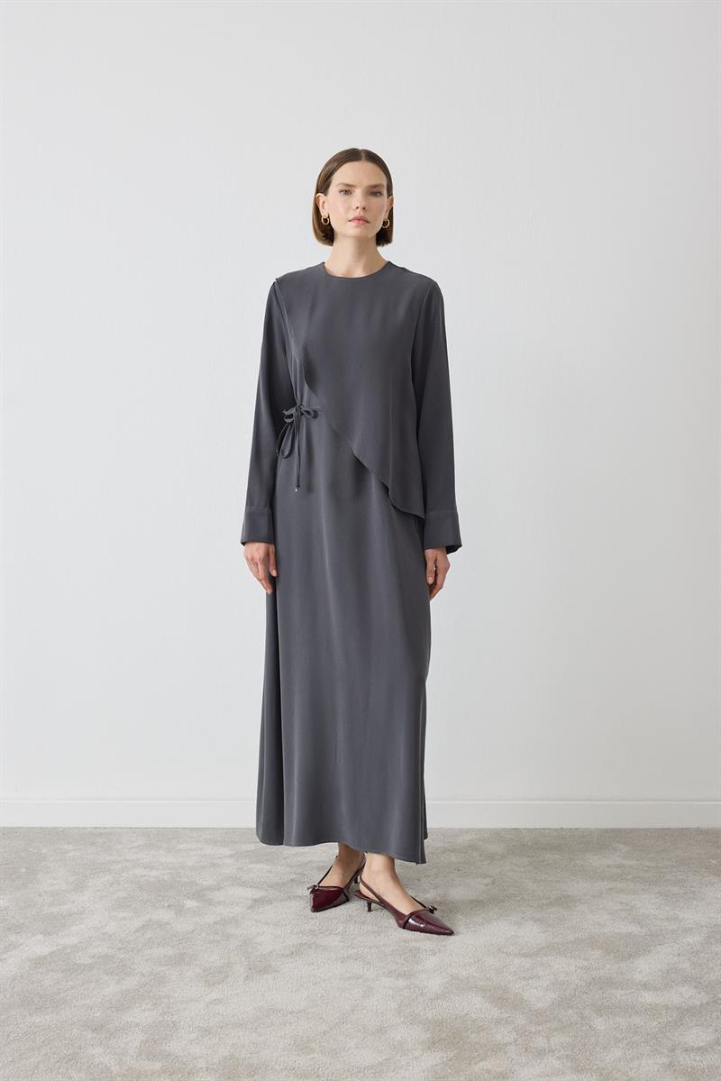 MIORI JAVE WASHED MODAL DRESS ANTHRACITE