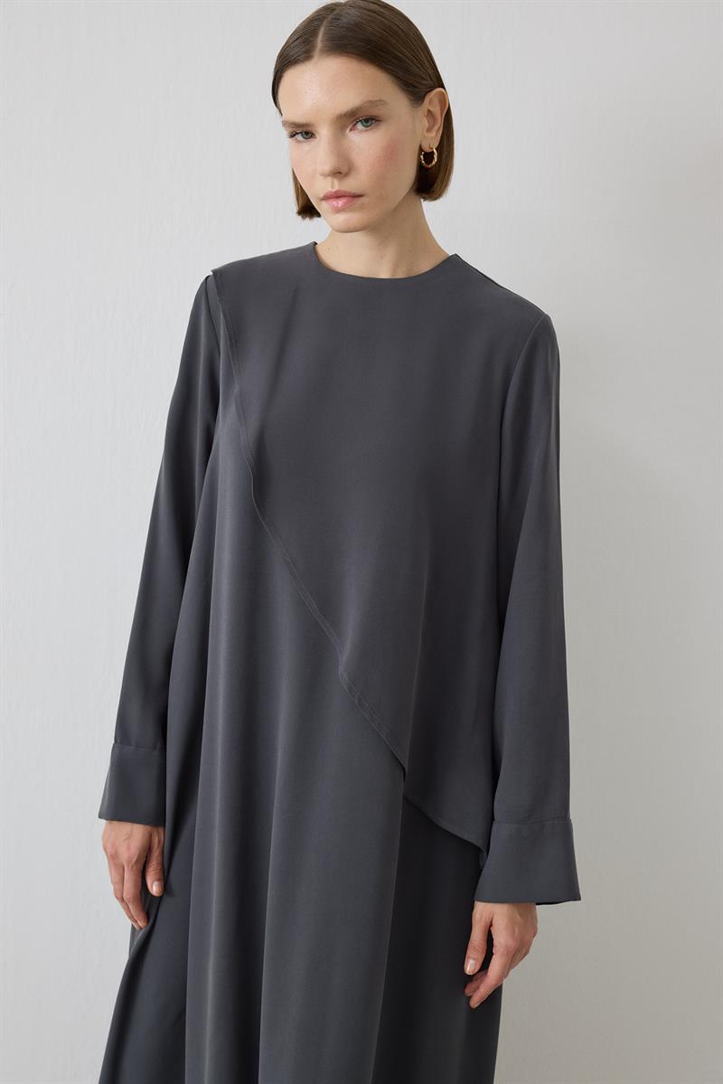 MIORI JAVE WASHED MODAL DRESS ANTHRACITE