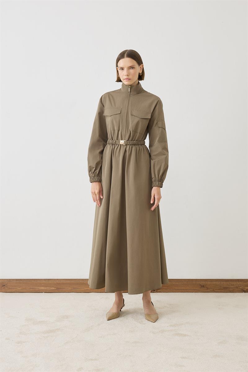 MIORI LONA DRESS KHAKI