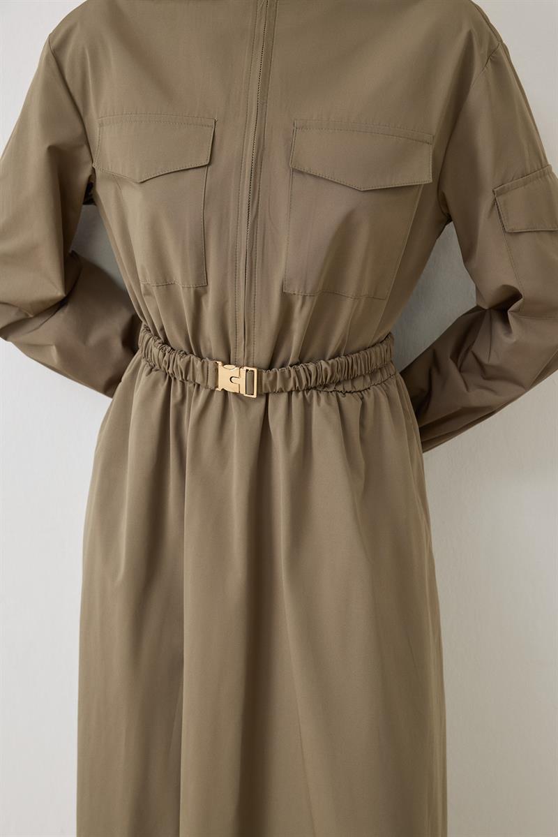MIORI LONA DRESS KHAKI
