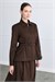 MIORI LORINA COTTON GABARDINE SKIRT SET BROWN