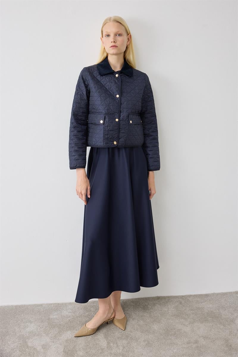 MIORI LUMA QUILTED JACKET SCUBA SET NAVY BLUE