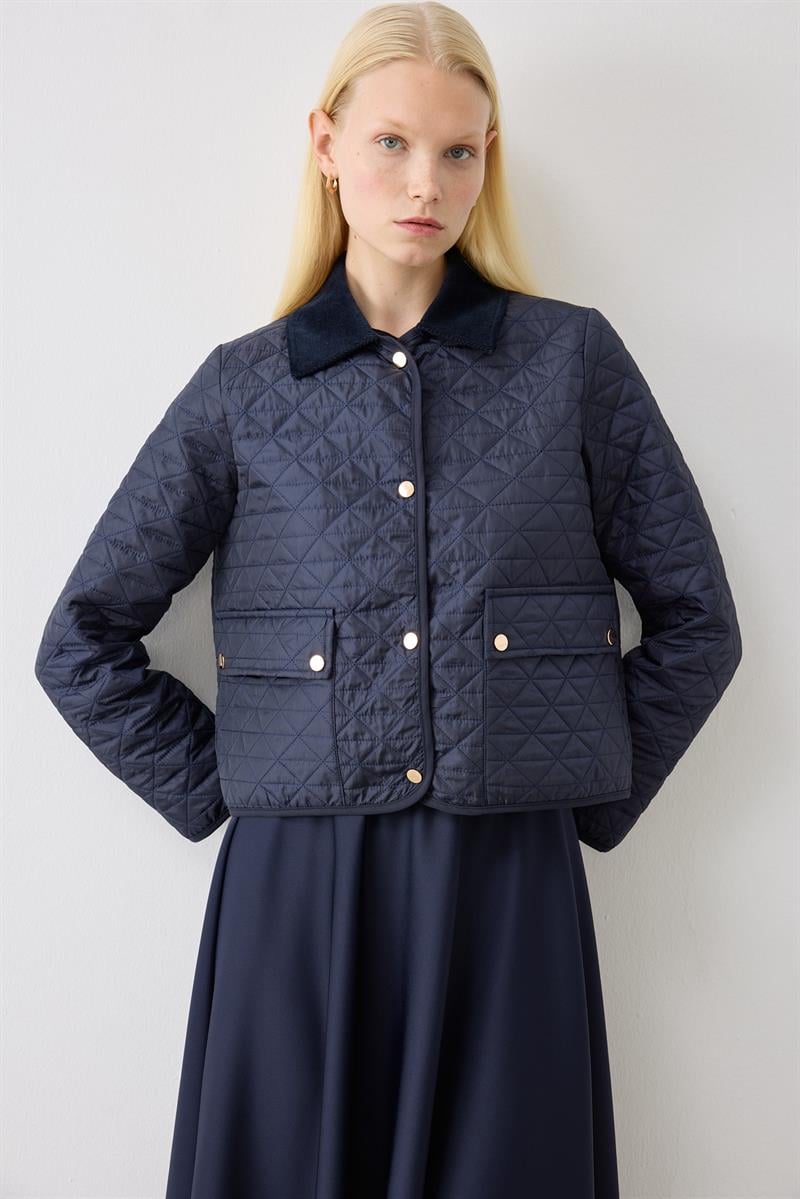 MIORI LUMA QUILTED JACKET SCUBA SET NAVY BLUE