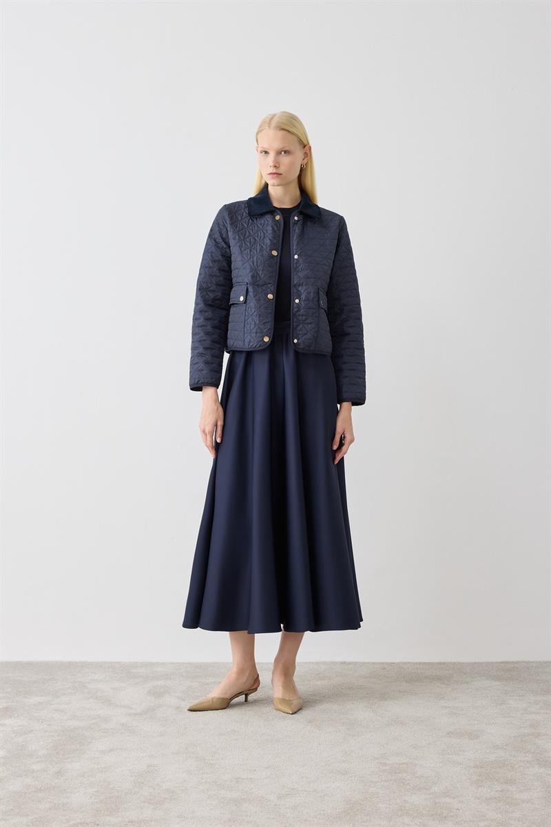 MIORI LUMA QUILTED JACKET SCUBA SET NAVY BLUE