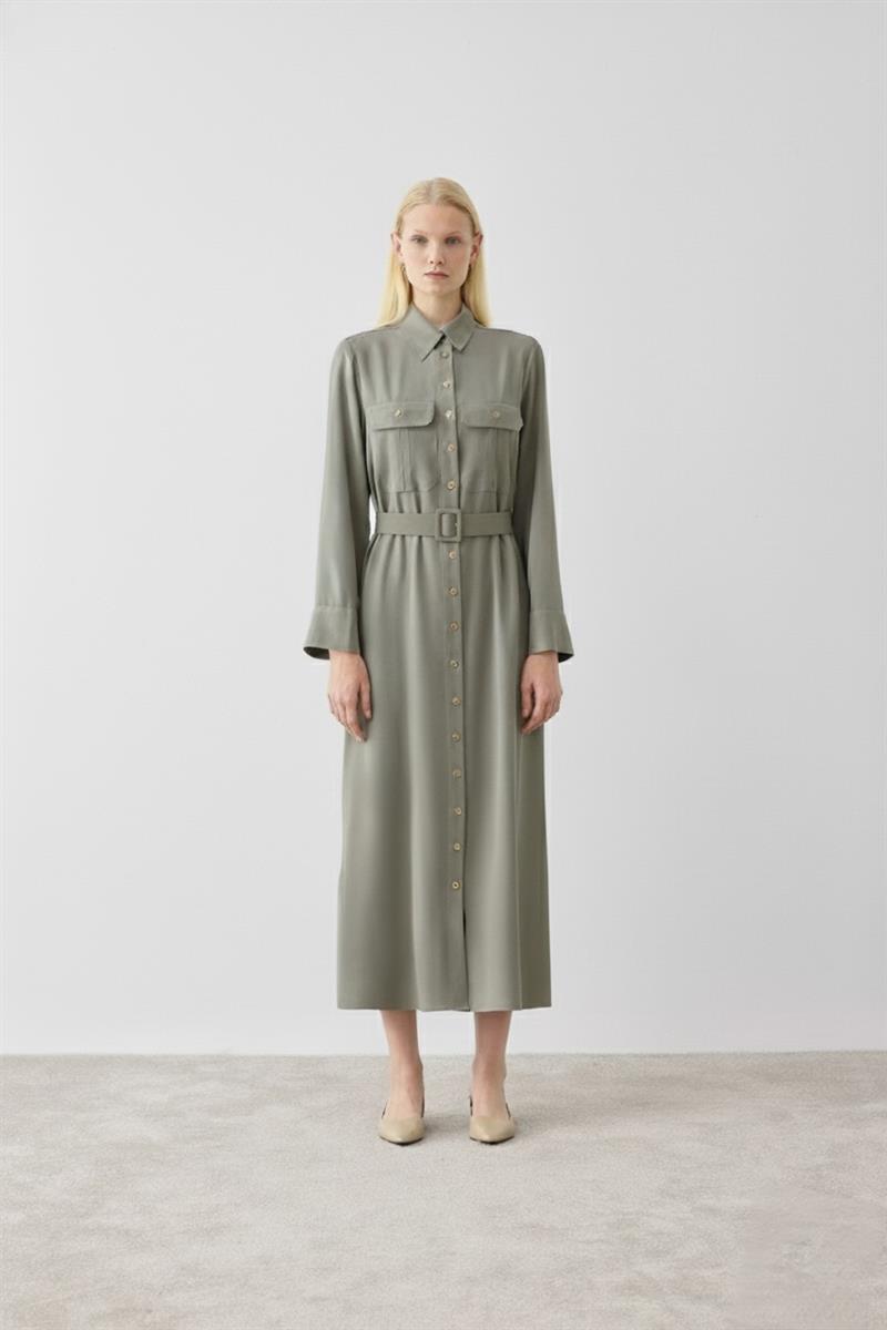 MIORI MABELLA TENCEL DRESS MINT