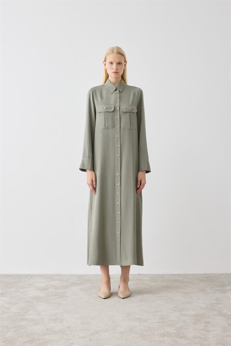 MIORI MABELLA TENCEL DRESS MINT