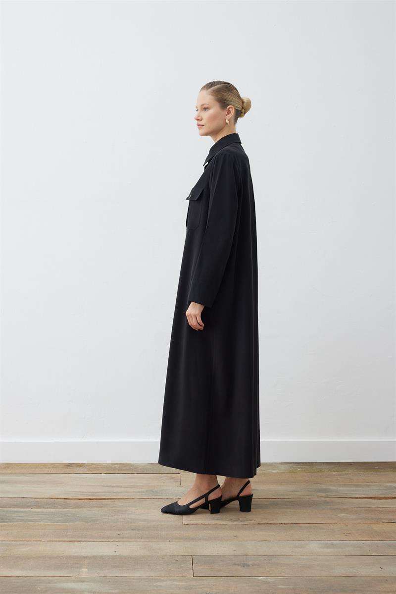 MIORI MABELLA TENCEL DRESS BLACK
