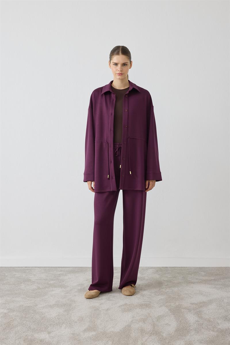 MİORİ NESSA PANTOLONLU TAKIM BORDO
