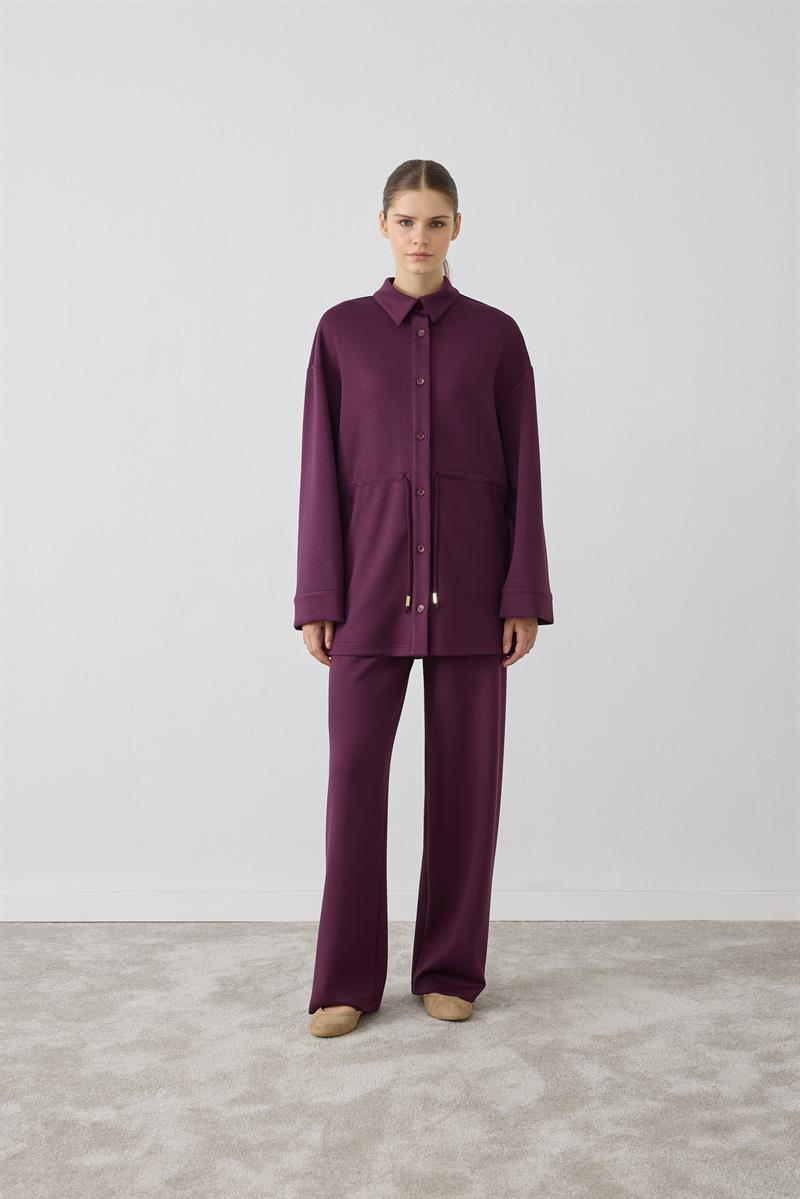 MİORİ NESSA PANTOLONLU TAKIM BORDO