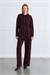MIORI OLISE KAPISONLU MODAL SET BURGUNDY