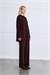MIORI OLISE KAPISONLU MODAL SET BURGUNDY